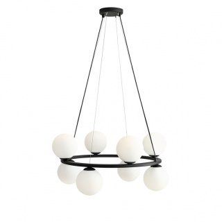 Stylowa lampa wisząca KRONE 8 BLACK