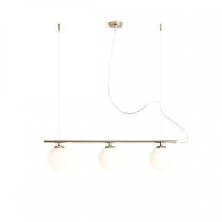 Lampa wisząca BERYL 3 GLASS GOLD