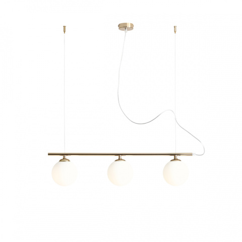 Lampa wisząca BERYL 3 GLASS GOLD