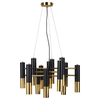 Lampa wisząca GOLDEN PIPE-13 czarno złota 60 cm Step into Design