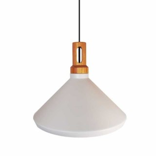 Lampa wisząca NORDIC WOODY biało-drewniana 35 cm Step into Design