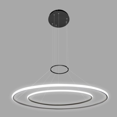 Altavola Design: Lampa Ledowe Okręgi No.2 czarna out 4k ALTAVOLA DESIGN