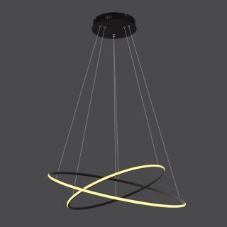 Altavola Design: Lampa Ledowe Okręgi No.2 czarny Φ60 cm out 3k ALTAVOLA DESIGN