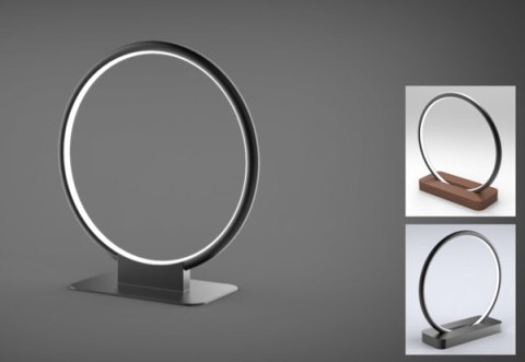 Altavola Design: Lampa stołowa Ledowe Okręgi no.1 czarna 3000k ALTAVOLA DESIGN
