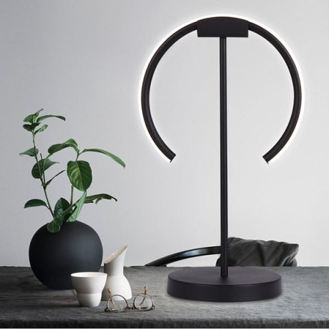 Altavola Design: Lampa stołowa Ledowe Okręgi no. 1 out 3k black ALTAVOLA DESIGN