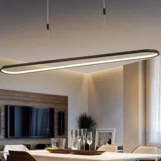 Altavola Design: Lampa wisząca Ledowe Kwadraty no. 1 100 cm in 3k czarna ALTAVOLA DESIGN