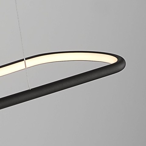 Altavola Design: Lampa wisząca Ledowe Kwadraty no. 1 100 cm in 3k czarna ALTAVOLA DESIGN