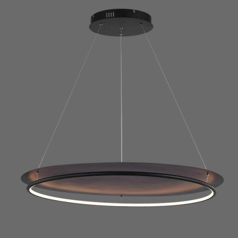 Altavola Design: Lampa wisząca Ledowe Okręgi 80 cm in 4k czarna ALTAVOLA DESIGN