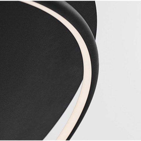 Altavola Design: Lampa wisząca Ledowe Okręgi 80 cm in 4k czarna ALTAVOLA DESIGN