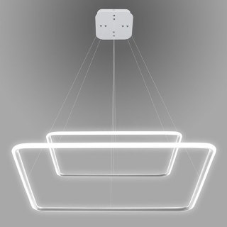 Altavola Design: Lampa wisząca Ledowe kwadraty no. 2 in 3k biała ALTAVOLA DESIGN