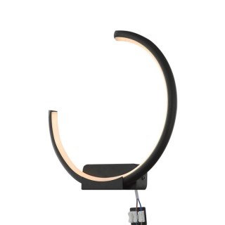 Kinkiet Led Ring no.1 Moon in 3k black l ewy ALTAVOLA DESIGN