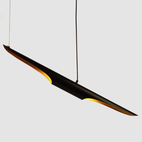 Lampa wisząca BLACK TUBE czarno złota 100 cm Step into Design