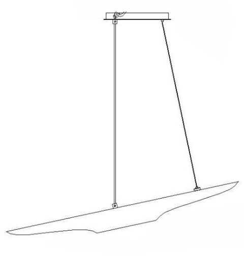 Lampa wisząca BLACK TUBE czarno złota 100 cm Step into Design