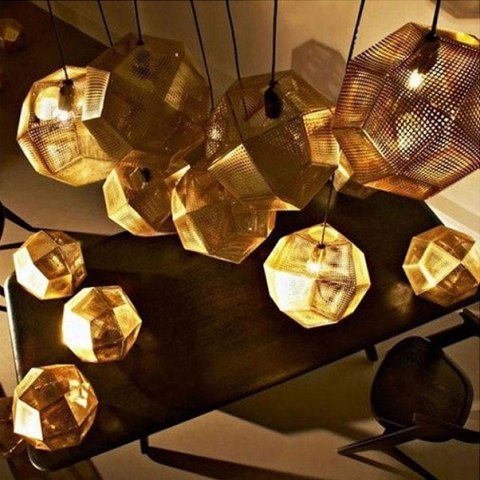 Lampa wisząca FUTURI STAR złota 32 cm Step into Design
