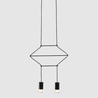 Lampa wisząca LINEA-2 czarna 35 cm Step into Design