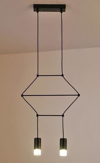 Lampa wisząca LINEA-2 czarna 35 cm Step into Design