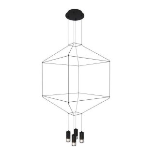 Lampa wisząca LINEA-4 czarna 45 cm Step into Design