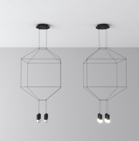 Lampa wisząca LINEA-4 czarna 45 cm Step into Design