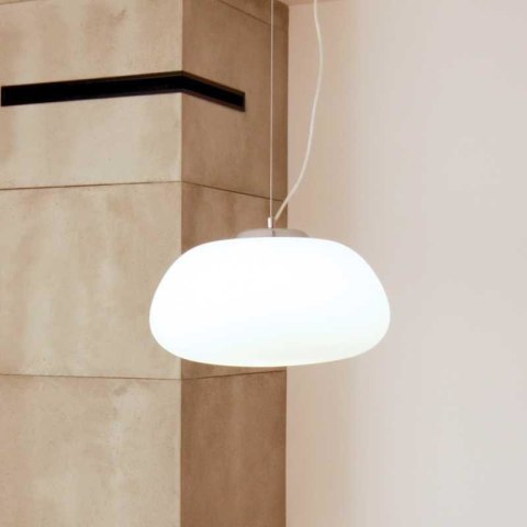 Lampa wisząca LUCIDUM FLAT biała 40 cm Step into Design