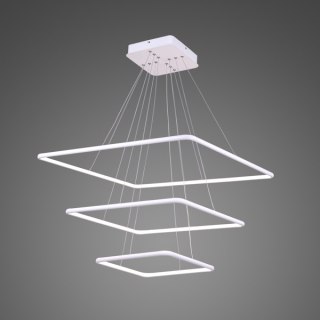 Lampa wisząca Ledowe Kwadraty No. 3 biała in 3k Altavola Design ALTAVOLA DESIGN