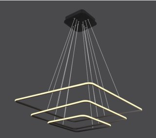 Lampa wisząca Ledowe Kwadraty No.3 czarna out 3k Altavola Design ALTAVOLA DESIGN