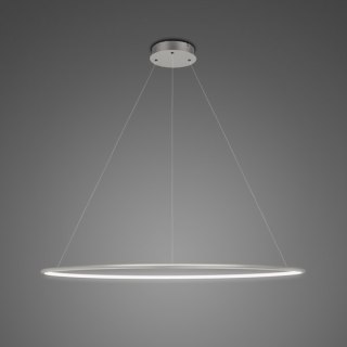 Lampa wisząca Ledowe Okręgi No.1 100cm 4k srebrna