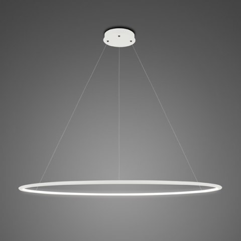 Lampa wisząca Ledowe Okręgi No.1 120cm in 4k biała