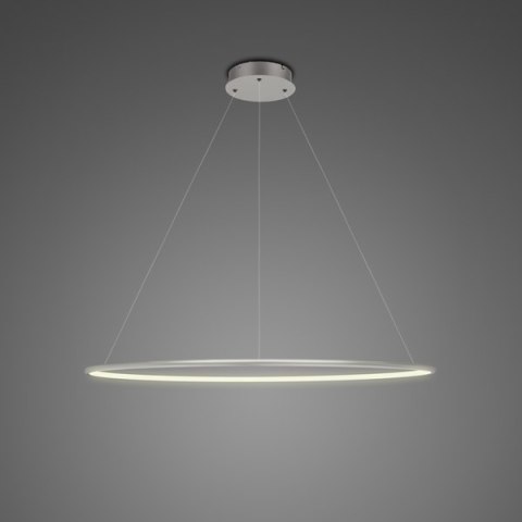 Lampa wisząca Ledowe Okręgi No.1 60cm 3k srebrna