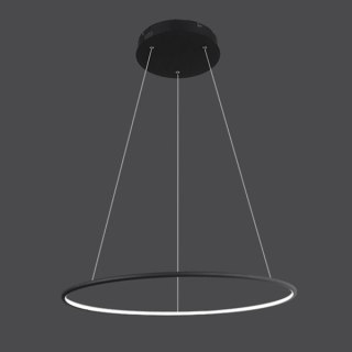 Lampa wisząca Ledowe Okręgi No.1 60cm 4k czarna