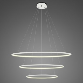 Lampa wisząca Ledowe Okręgi No.3 Φ80 cm in 3k biała Altavola Design ALTAVOLA DESIGN