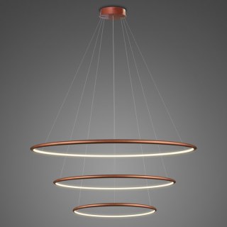 Lampa wisząca Ledowe Okręgi No.3 80cm 3k miedziana