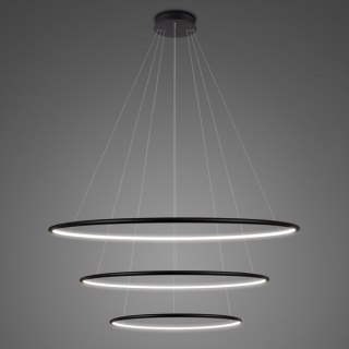 Lampa wisząca Ledowe Okręgi No.3 80cm in 4k czarna AltavolaDesign ALTAVOLA DESIGN