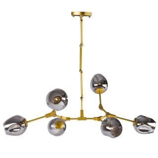 Lampa wisząca MODERN ORCHID-6 złoto szara 130 cm Step into Design