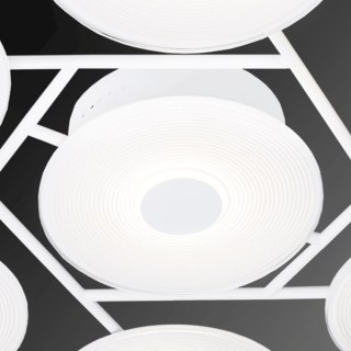 Minimalistyczny plafon LED - VINYL 7 Altavola Design ALTAVOLA DESIGN