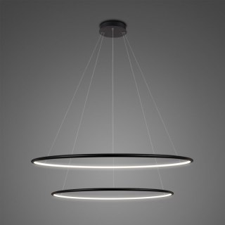 Altavola Design: Lampa Ledowe Okręgi No. 2 czarna Φ80 cm in 3k ALTAVOLA DESIGN