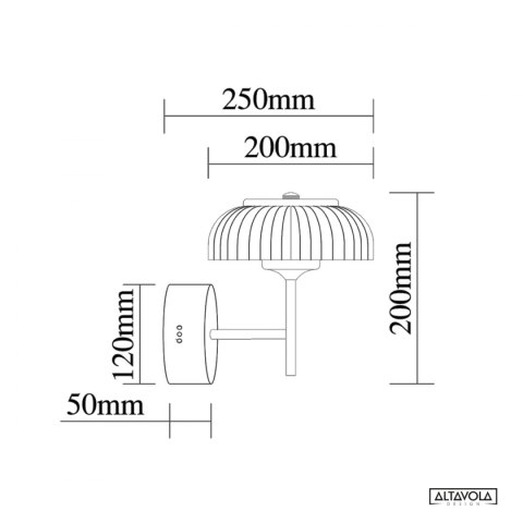 Kinkiet Led Vitrum Altavola Design ALTAVOLA DESIGN