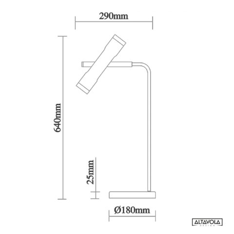 Lampa stołowa LUNETTE No. 1 T biała Altavola Design ALTAVOLA DESIGN