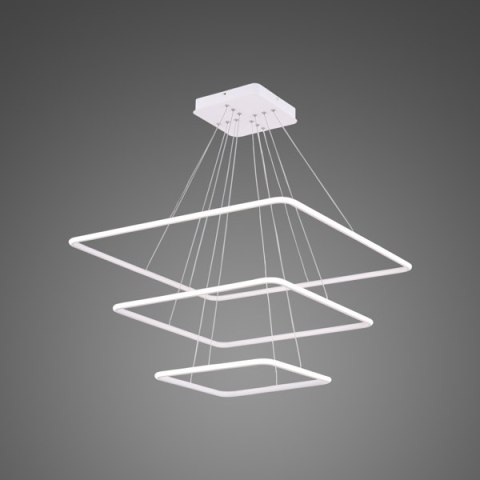 Lampa wisząca Ledowe Kwadraty No. 3 biała out 3k Altavola Design ALTAVOLA DESIGN