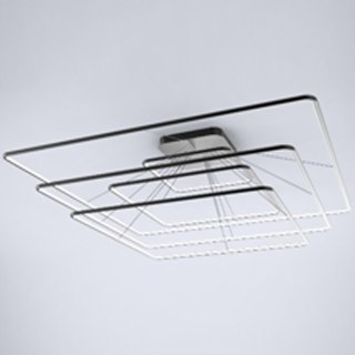 Lampa wisząca Ledowe Kwadraty No. 5 czarna in 3k Altavola Design ALTAVOLA DESIGN