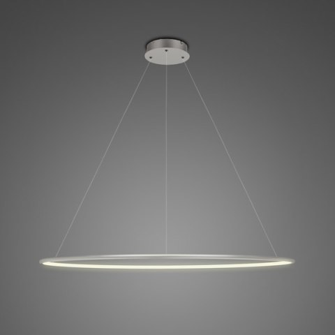 Lampa wisząca Ledowe Okręgi No.1 100 cm in 3k srebrna