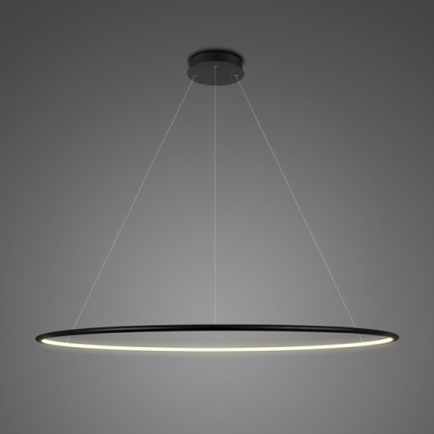 Lampa wisząca Ledowe Okręgi No.1 120 cm 3k czarna ściemnialna