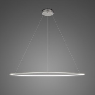 Lampa wisząca Ledowe Okręgi No.1 120 cm in 4k srebrna