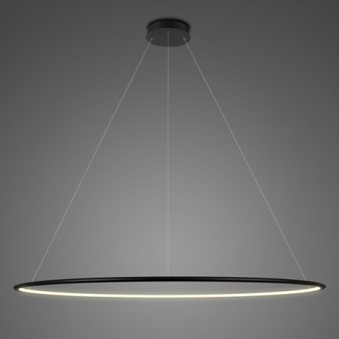 Lampa wisząca Ledowe Okręgi No.1 Φ150 cm in 3k czarna Altavola Design ALTAVOLA DESIGN