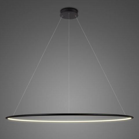 Lampa wisząca Ledowe Okręgi No.1 Φ150 cm in 3k czarna ściemnialna Altavola Design ALTAVOLA DESIGN