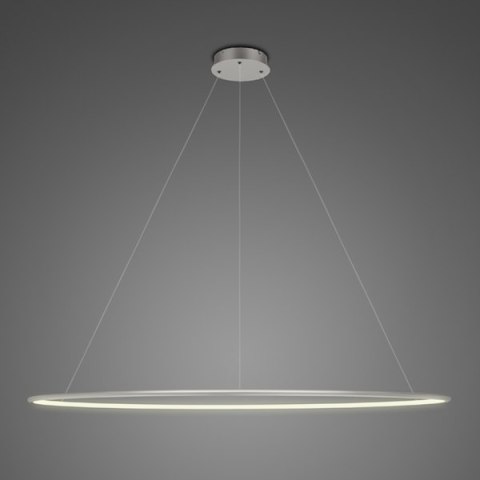 Lampa wisząca Ledowe Okręgi No.1 150 cm in 3k srebrna