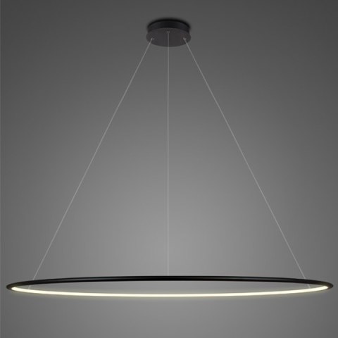 Lampa wisząca Ledowe Okręgi No.1 Φ200 cm in 3k czarna Altavola Design ALTAVOLA DESIGN