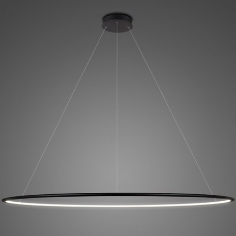 Lampa wisząca Ledowe Okręgi No.1 Φ230 cm in 4k czarna Altavola Design ALTAVOLA DESIGN