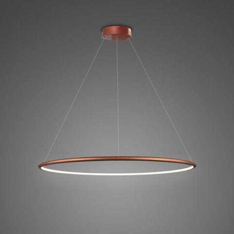 Lampa wisząca Ledowe Okręgi No.1 60 cm in 4k miedziana