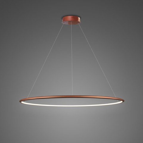 Lampa wisząca Ledowe Okręgi No.1 80 cm in 4k miedziana