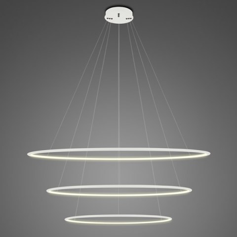 Lampa wisząca Ledowe Okręgi No.3 Φ100 cm in 3k biała Altavola Design ALTAVOLA DESIGN